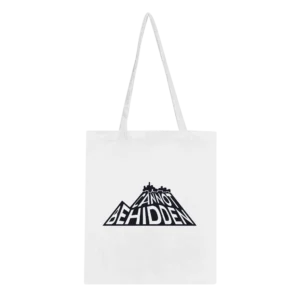 can't be hidden totebag white